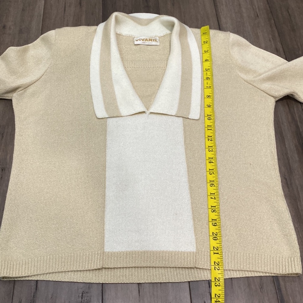 Vivanti vintage sweater tan‎ cream - Picture 11 of 11